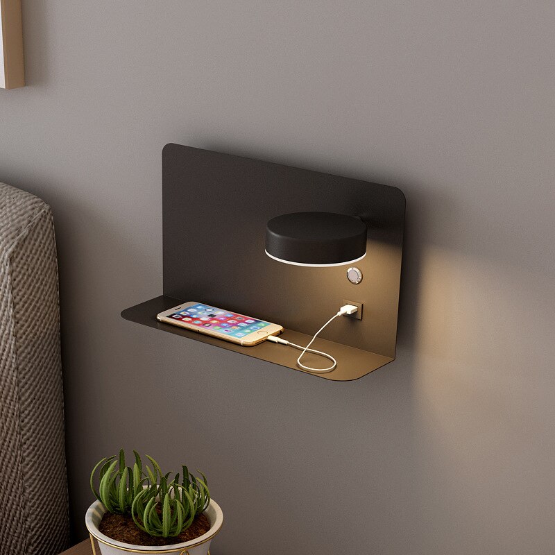 Maliben | Led Bed Lamp Wall Lamp With Usb Charger