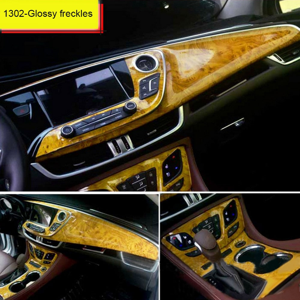 Maliben | Wood Grain Interior Car Stickers