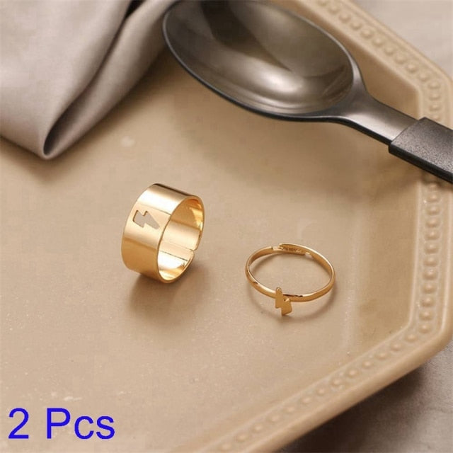 Maliben | Creative Lovely Couples Matching Ring Set