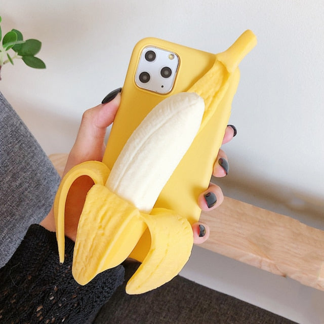 Maliben | Funny Stress Reliever 3d Banana Phone Case