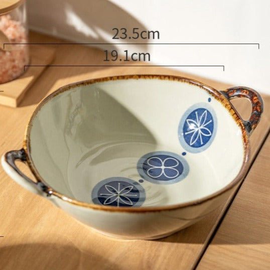 Maliben | Flora Ceramic Pasta Bowls