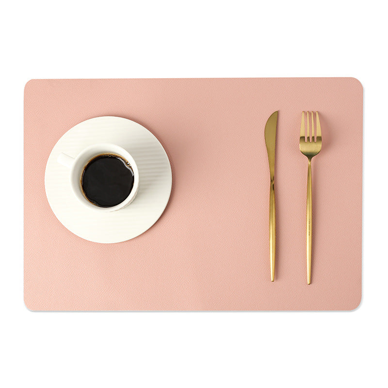 Maliben | Modern rectangular waterproof PU leather placemats