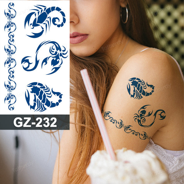 Maliben | Dreamcatcher Animal Semi-Permanent Temporary Tattoo