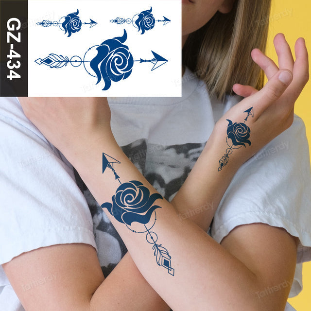 Maliben | Flower Sleeve Semi-Permanent Tattoo