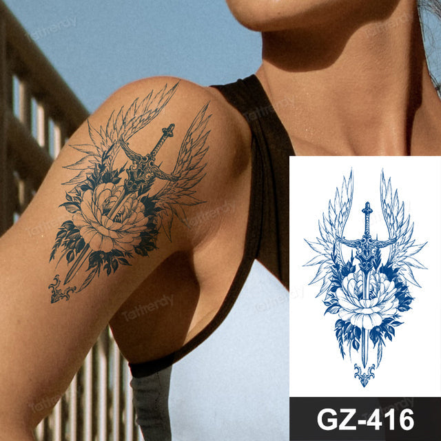 Maliben | Flower Sleeve Semi-Permanent Tattoo