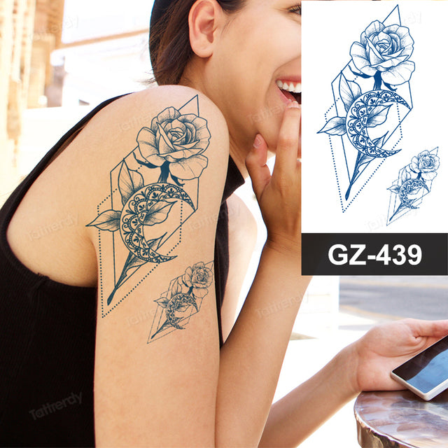 Maliben | Flower Sleeve Semi-Permanent Tattoo