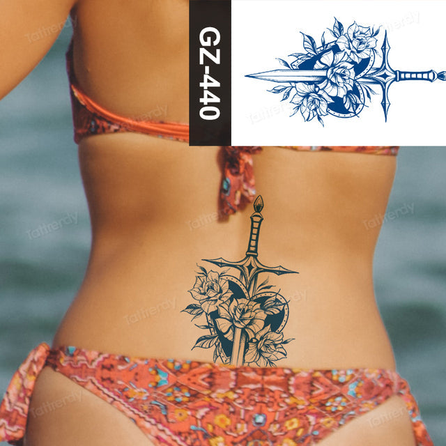 Maliben | Flower Sleeve Semi-Permanent Tattoo