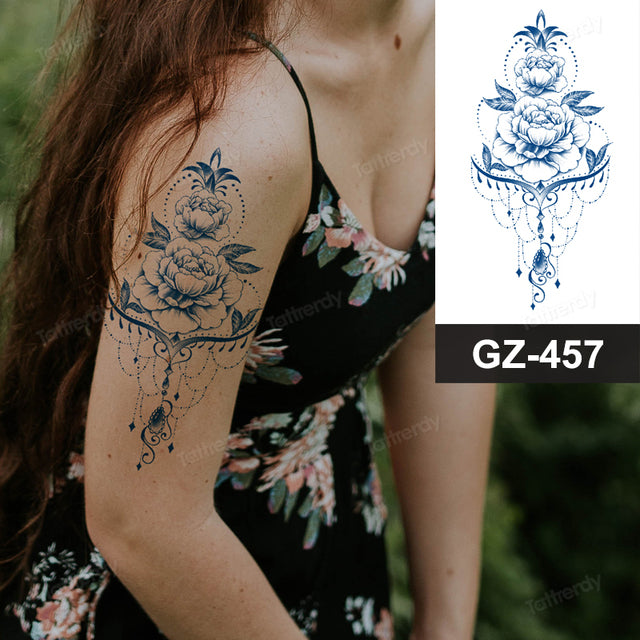 Maliben | Flower Sleeve Semi-Permanent Tattoo