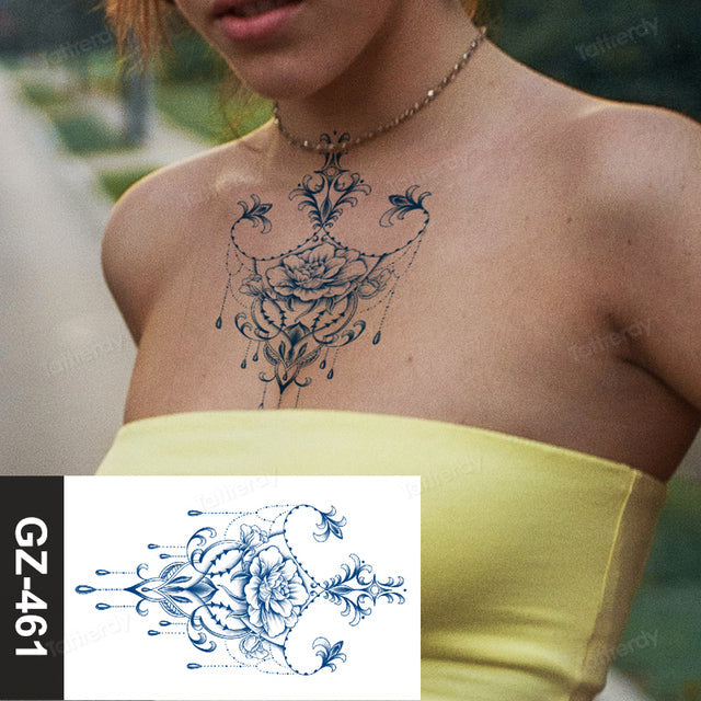 Maliben | Flower Sleeve Semi-Permanent Tattoo