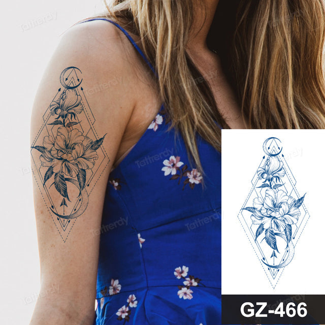 Maliben | Flower Sleeve Semi-Permanent Tattoo