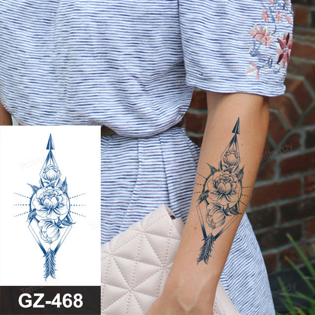Maliben | Flower Sleeve Semi-Permanent Tattoo