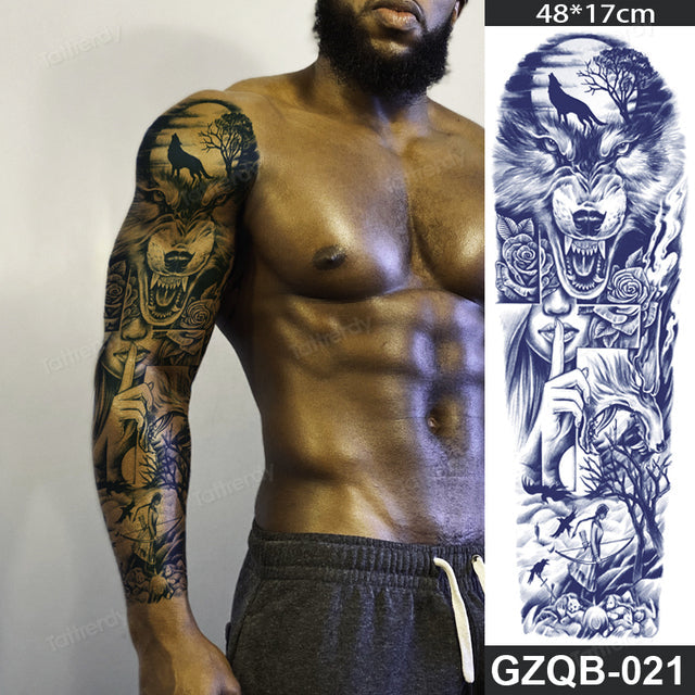 Maliben Full Sleeve Semi-Permanent Tattoo — 2-Week Wear