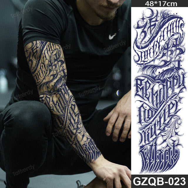Maliben Full Sleeve Semi-Permanent Tattoo — 2-Week Wear