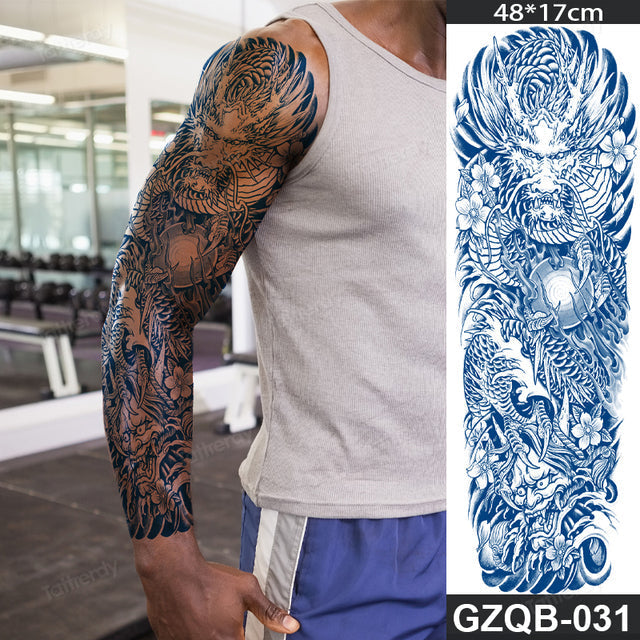 Maliben Full Sleeve Semi-Permanent Tattoo — 2-Week Wear