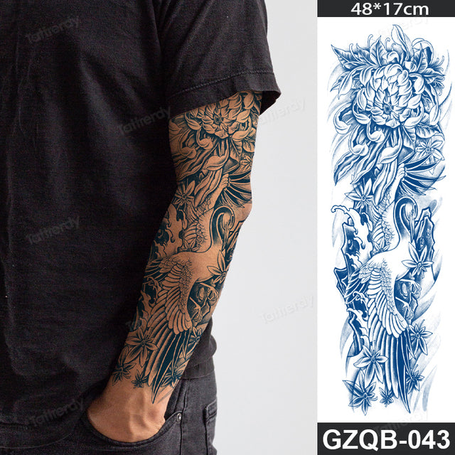 Maliben Full Sleeve Semi-Permanent Tattoo — 2-Week Wear