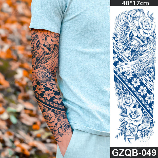 Maliben Full Sleeve Semi-Permanent Tattoo — 2-Week Wear
