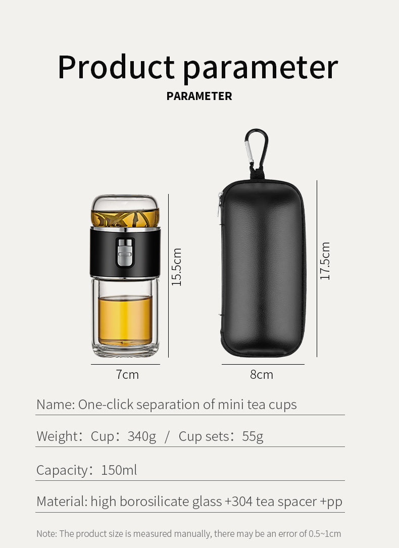 Maliben | Double Glass Tea Infuser Thermos Bottle