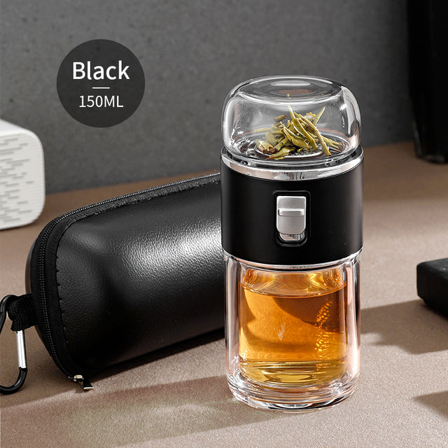 Maliben | Double Glass Tea Infuser Thermos Bottle
