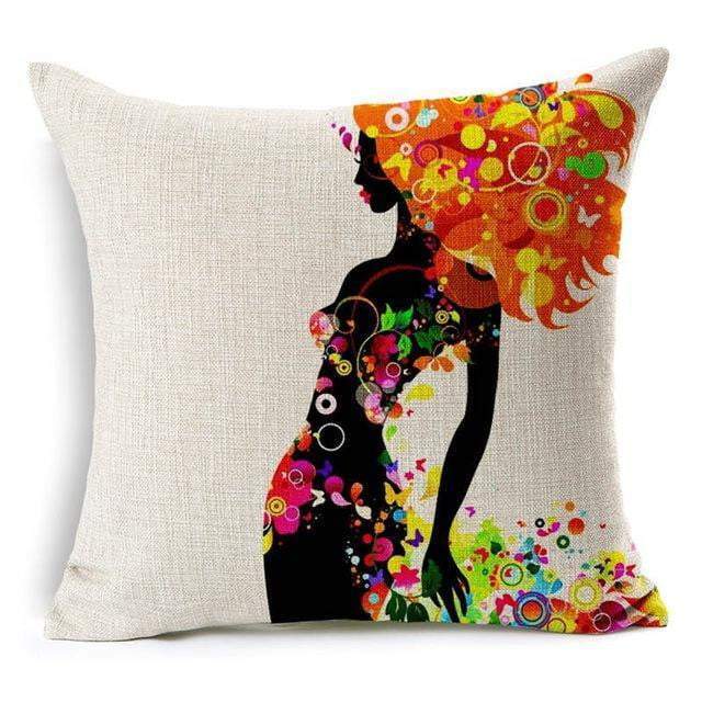Maliben | Floral Animal Tree Of Life Bird Back Home Decorative Throw Pillow Cover