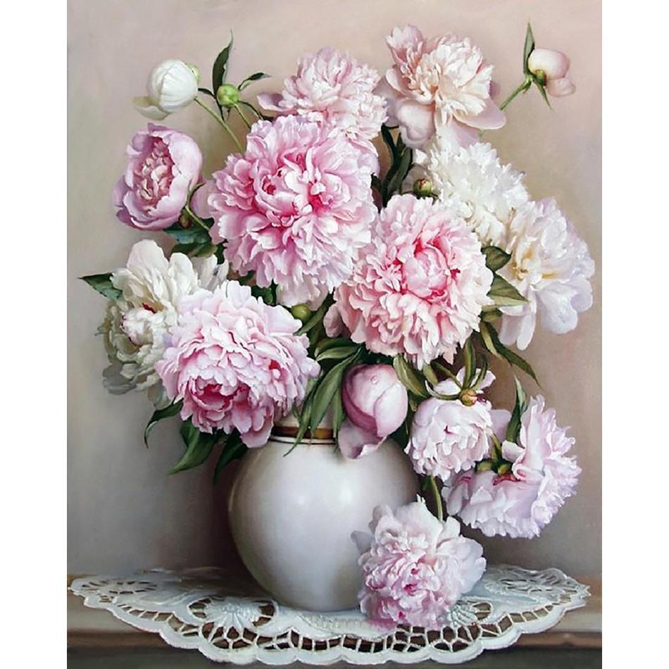 Maliben | European Flowers - Van-Go Paint-By-Number Kit