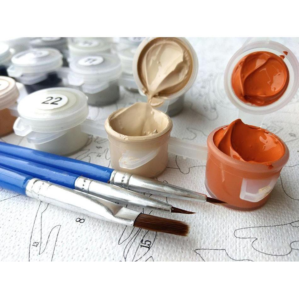 Maliben | European Flowers - Van-Go Paint-By-Number Kit