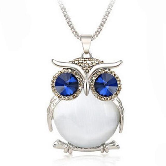 Maliben | Women Sweater Owl Chain Necklace