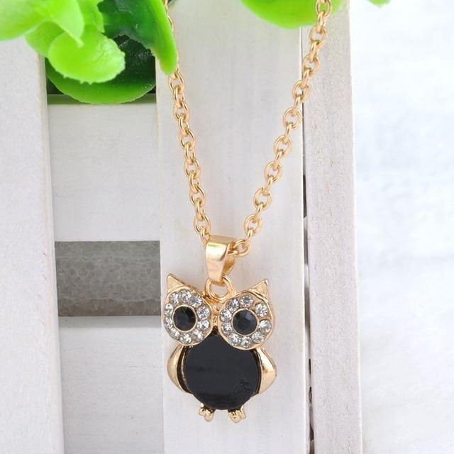 Maliben | Women Sweater Owl Chain Necklace