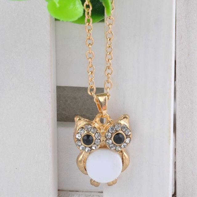 Maliben | Women Sweater Owl Chain Necklace