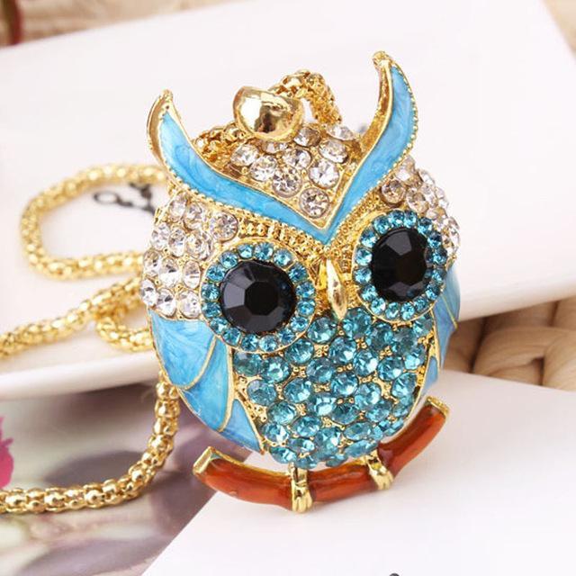Maliben | Women Sweater Owl Chain Necklace
