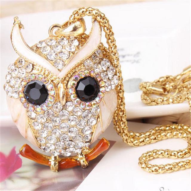 Maliben | Women Sweater Owl Chain Necklace