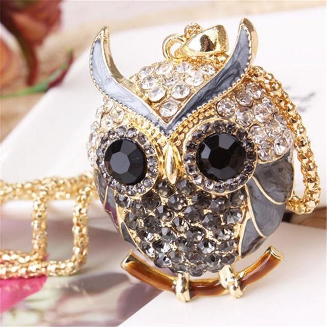 Maliben | Women Sweater Owl Chain Necklace