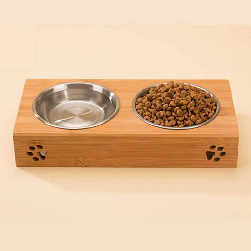 Maliben | Wooden Pet Food Bowl