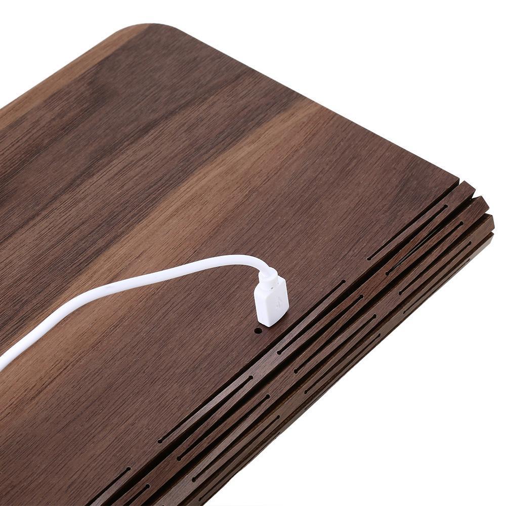 Maliben | Led Foldable 360 Wooden Book Night Lamp Desk Light Usb Rechargeable