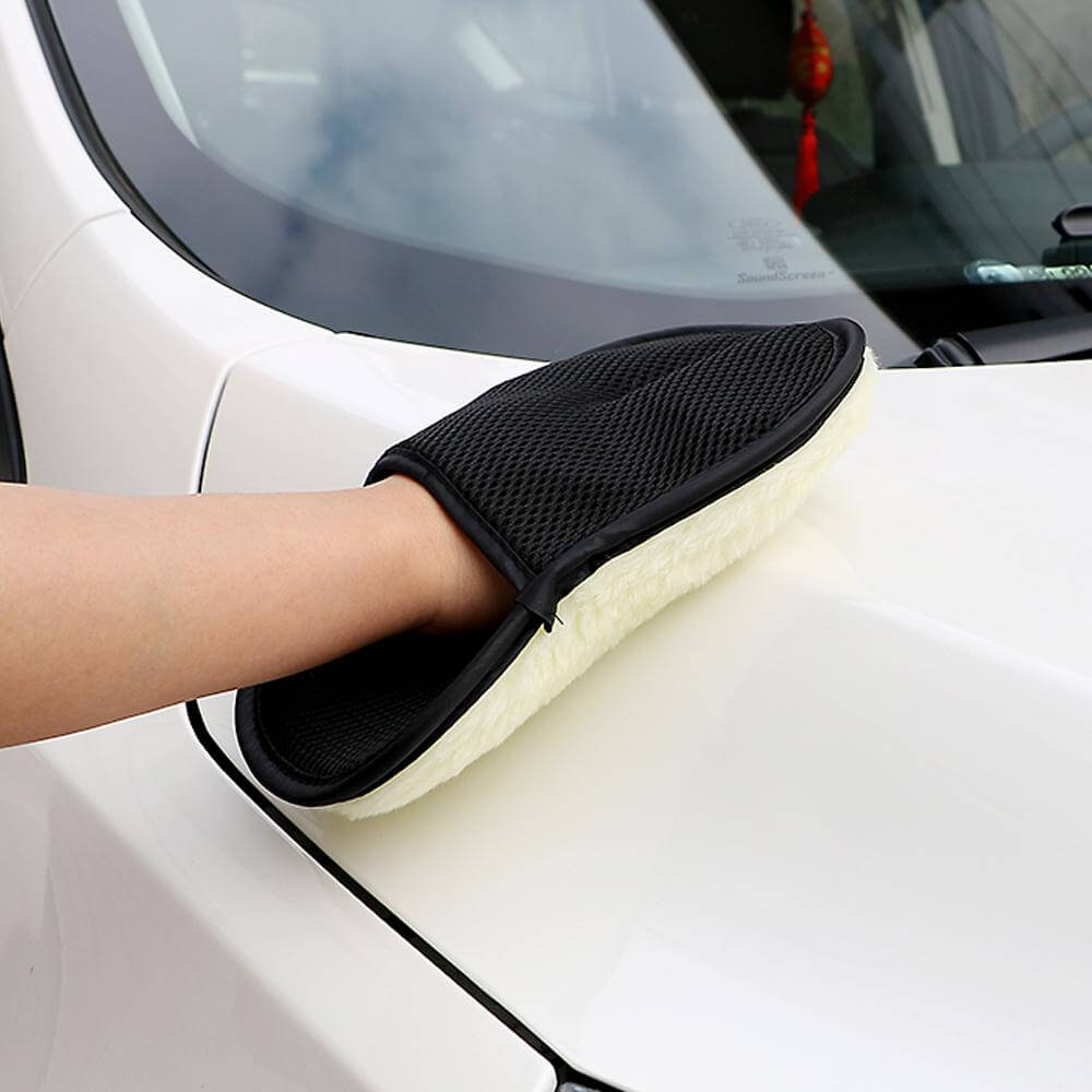 Maliben | Soft Wool Car Microfiber Cleaning Gloves