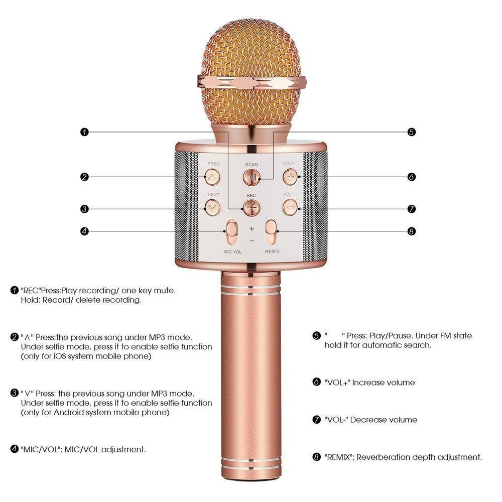 Maliben | Wireless Magic Karaoke Microphone – Bluetooth Karaoke Microphone