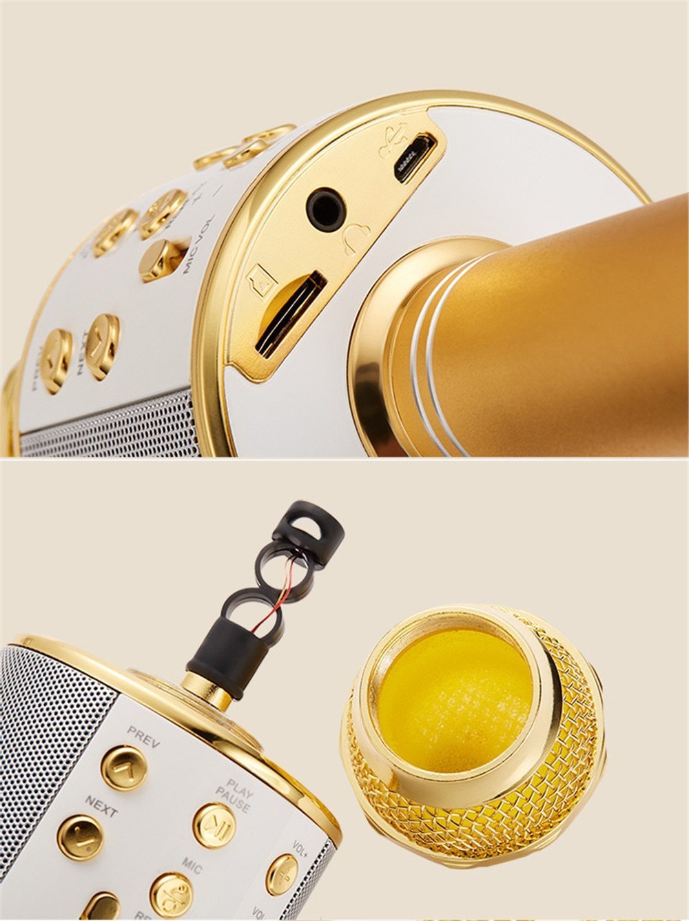 Maliben | Wireless Magic Karaoke Microphone – Bluetooth Karaoke Microphone