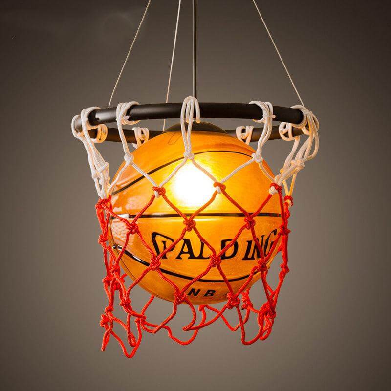 Maliben | Vintage Luminaria Basketball Pendant Hanging Lamp