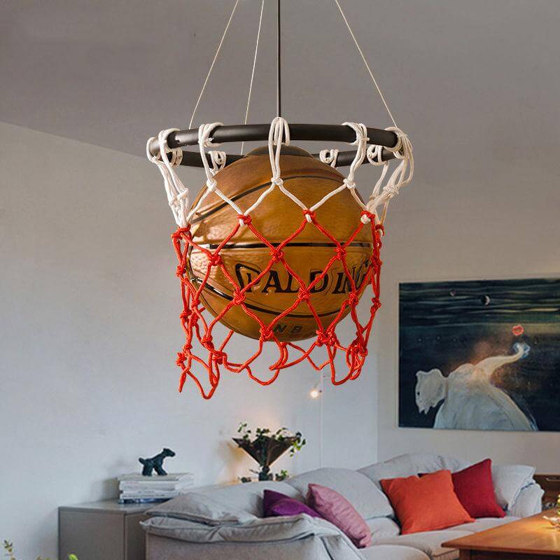 Maliben | Vintage Luminaria Basketball Pendant Hanging Lamp
