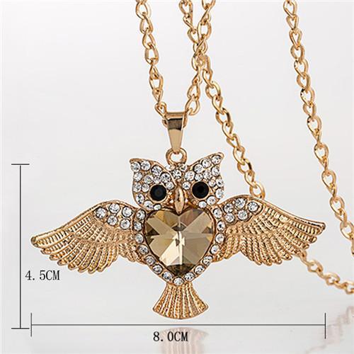 Maliben | Women Sweater Owl Chain Necklace