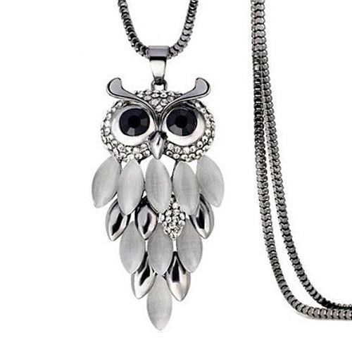 Maliben | Women Sweater Owl Chain Necklace