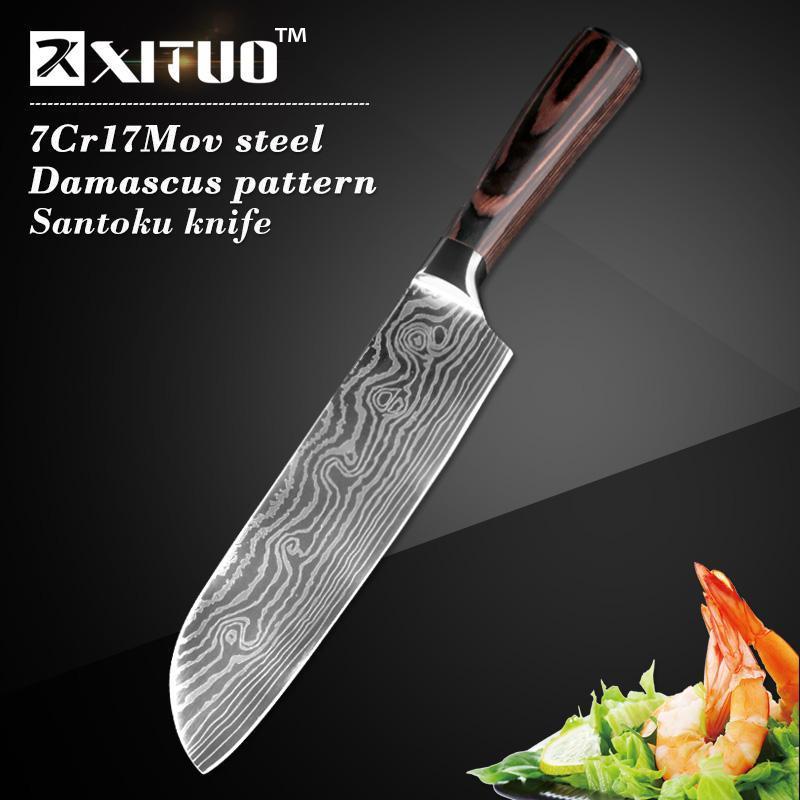 Maliben | Japanese Chef Knife Set Professional Ikasu High Carbon Steel Damascus