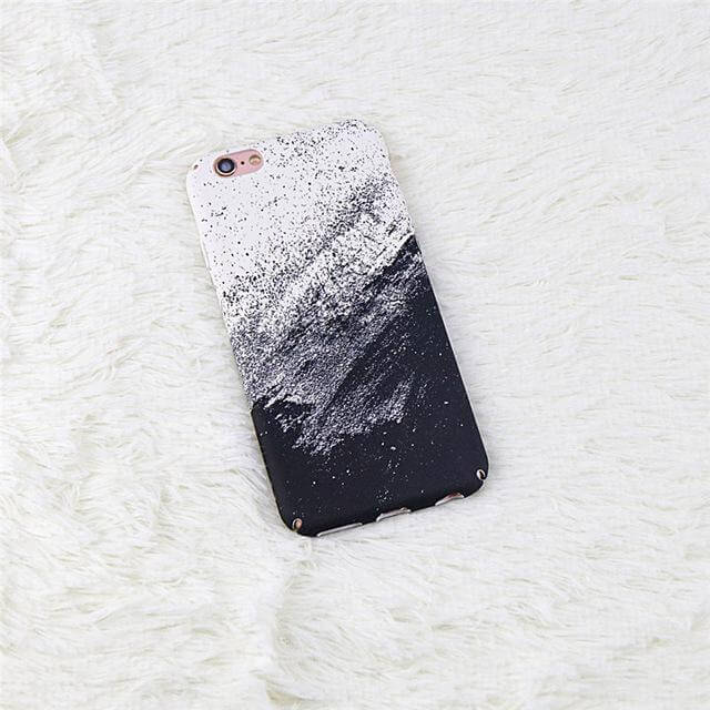 Maliben | Classic Black White Graffiti Iphone Cases