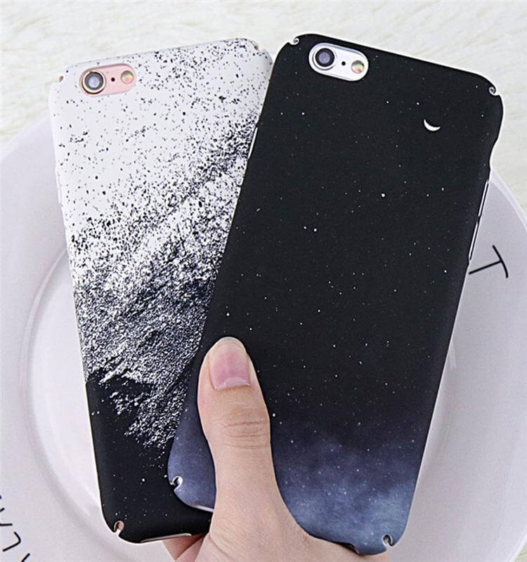 Maliben | Classic Black White Graffiti Iphone Cases