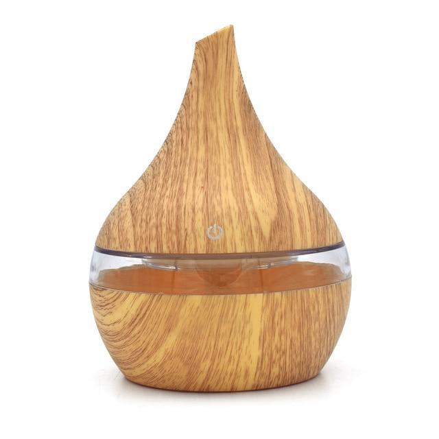 Maliben | Wood Grain Electric Air Humidifier Ultrasonic Essential Oil Diffuser