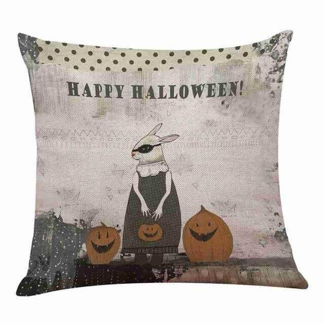 Maliben | Cotton Comfy Pumpkin Printed Halloween Pillow Cases