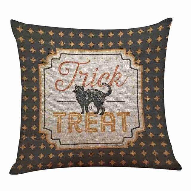 Maliben | Cotton Comfy Pumpkin Printed Halloween Pillow Cases