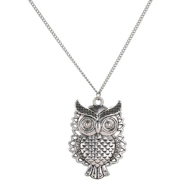 Maliben | Women Sweater Owl Chain Necklace