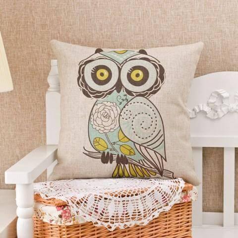 Maliben | Bird Pattern Decorative Home Pillow Cases