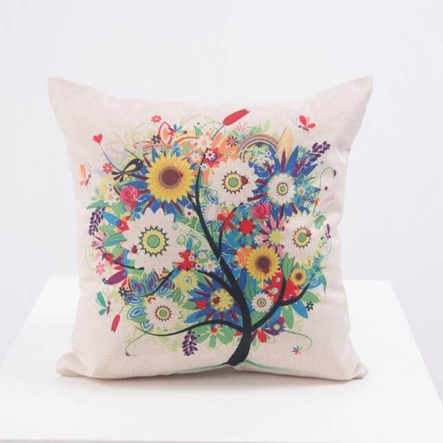 Maliben | Decorative Tree Printed Home Cute Pillow Cases