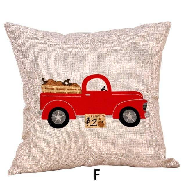 Maliben | Pumpkin Truck Halloween Fall Pillow Cases